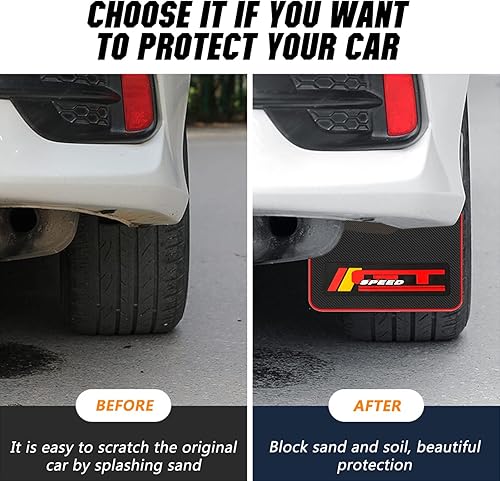Miniatura 3 de QUYDDC Tamaño estándar universal de pegamento suave resistente protección contra salpicaduras de barro - Protección contra suciedad y aguanieve, 4