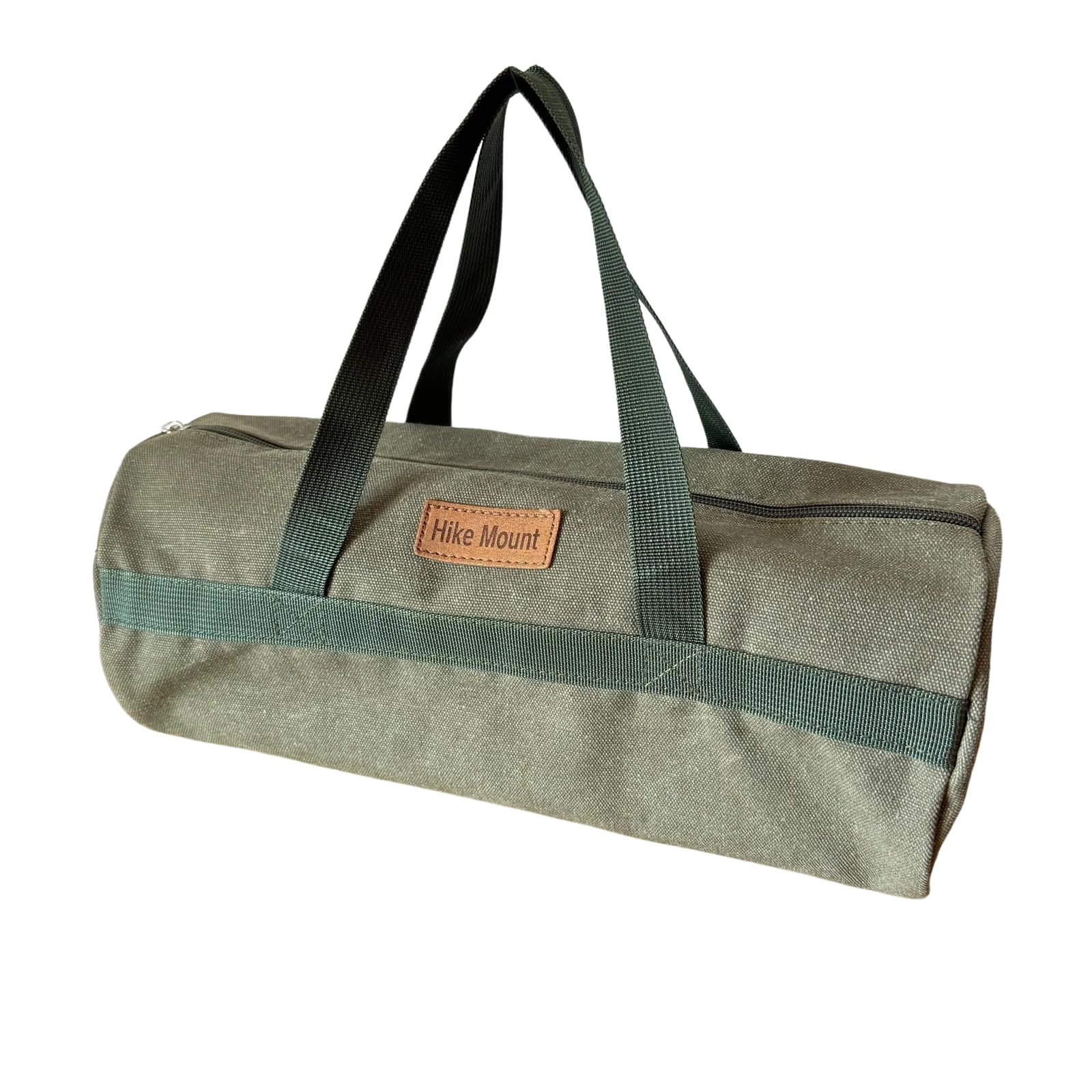 Porta Attrezzi Portatile, Borsa Attrezzi Lavoro Piccola, Borsa Portaoggetti in Tela, Borsa Portautensili Multifunzionale con Cerniera, Custodia per Picchetti e Martelli da Campeggio(Verde)
