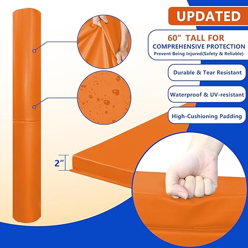 Vista 79 de Almohadilla de seguridad resistente para postes redondos de 3 a 5 pulgadas, impermeable y duradera, garaje, sótano, almohadilla de seguridad