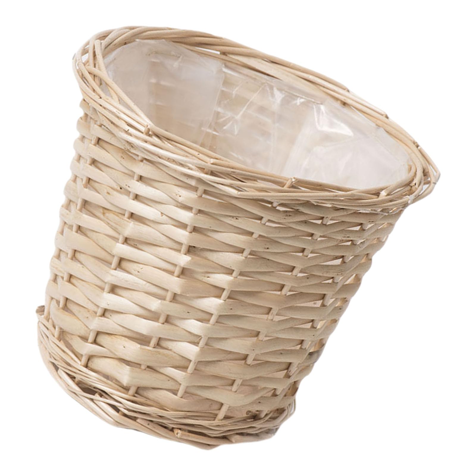 MLWSKERTY Woven Wicker Planter Flower Pots Perfect for Growing Plant and Potted Plant Flower on Balcony and Bedroom Balcony Decors