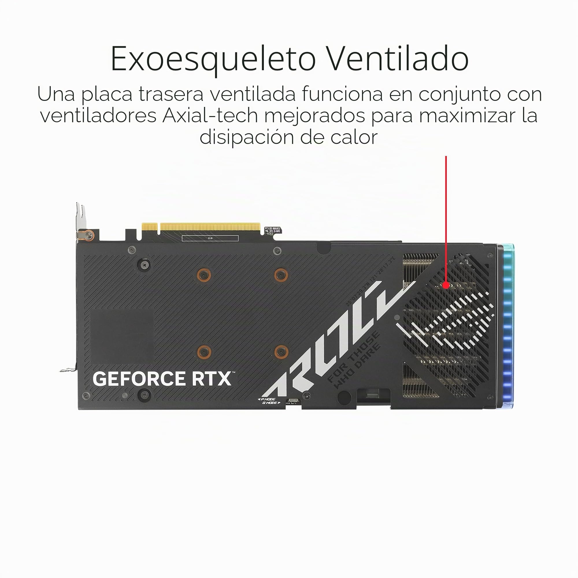ASUS ROG Strix GeForce RTX 4060 OC Edition Tarjeta Gráfica Gaming, PCIe 4.0, 8 GB GDDR6, DLSS 3, HDMI 2.1a, DisplayPort 1.4a, Ventiladores Axial-Tech, Aura Sync, Tecnología 0dB