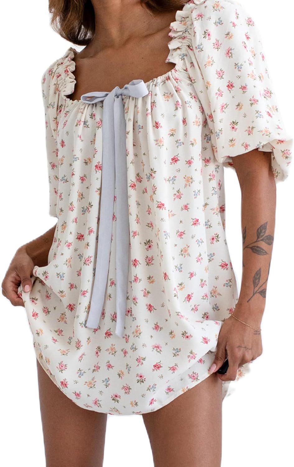KMBANGI Women Cute Babydoll Dress Short Puff Sleeve Malta | Ubuy KMBANGI Women Cute Babydoll Dress Short Puff Sleeve Malta | Ubuy