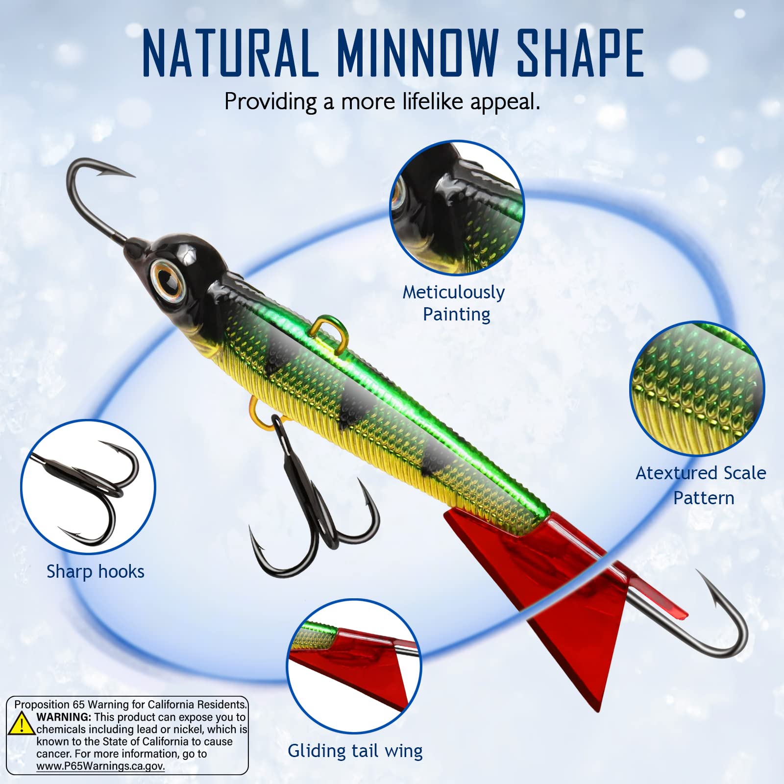 crappie wings fish lures Dovesun Ice Fishing Jigs Kit, Ice Fishing with Glide Tail Treble Hooks Ice Fishing Gear Jigs Ice Fishing Kit 12PCS : Buy Online at Best Price in KSA Mustad 32796 Jig Hook Tungsten Rings The Tungsten Crappie King Color:Moonshiner