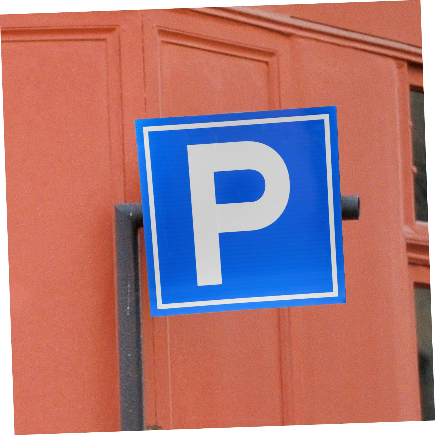 PartyKindom Cartello di Parcheggio Segnaletica Chiara e Facilmente Visibile Simbolo P in Lega di Alluminio per Parcheggi e Siti di Costruzione