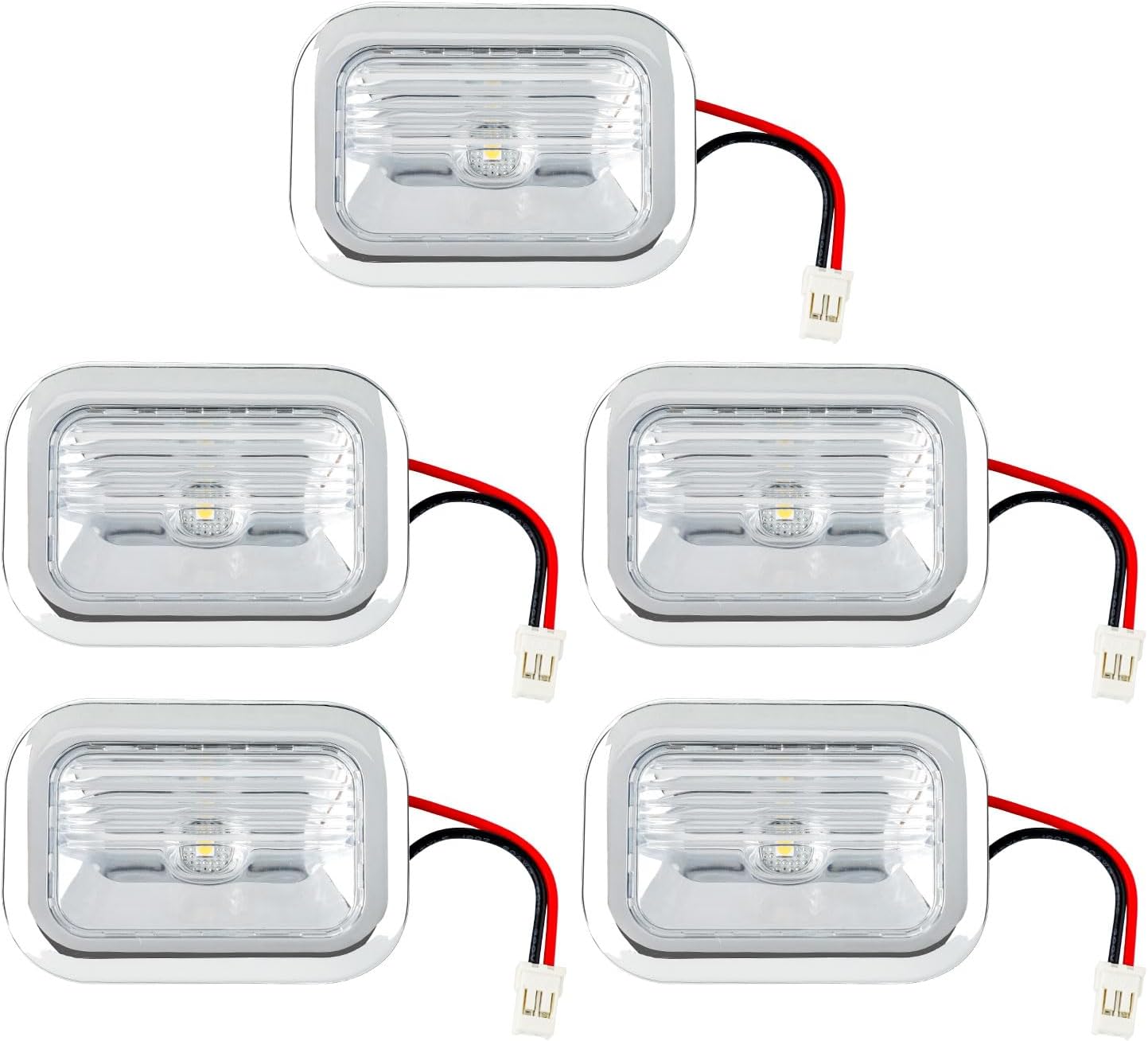 5 Pack W11462342 Refrigerator LED Light Module Assembly Compatible with Whirlpool Kitchenaid Jenn-Air Refrigerator LED Light Module, Replace AP6989197 PS16218086 W10908166 W10607479 W10843339 4959065