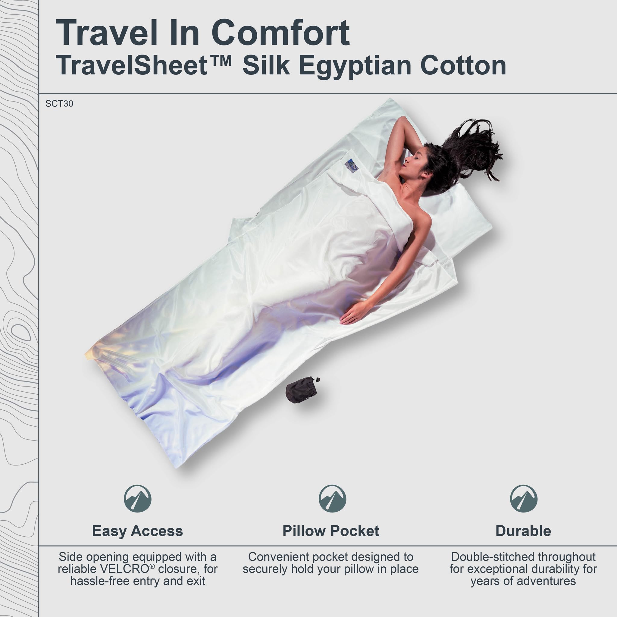 TravelSheet Soie/Coton égyptien