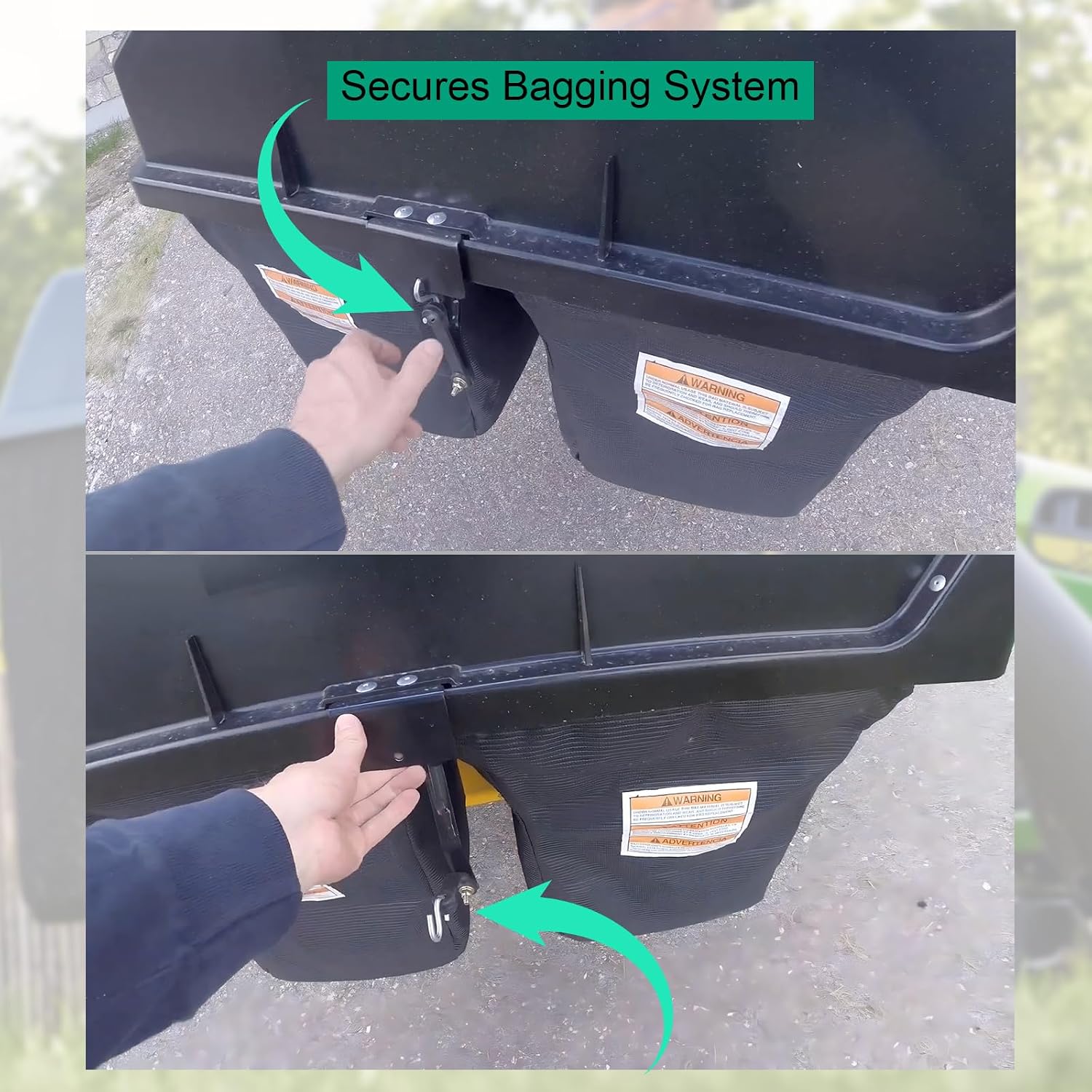 604475 Bungee Straps, Lawn Mower Bagging System Bungee Straps Replacement | Heavy Duty Rubber Tie Down Straps for Grass Catcher Frame 4-Pack