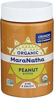 Organic Crunchy Peanut Butter, 16 Ounce Jar