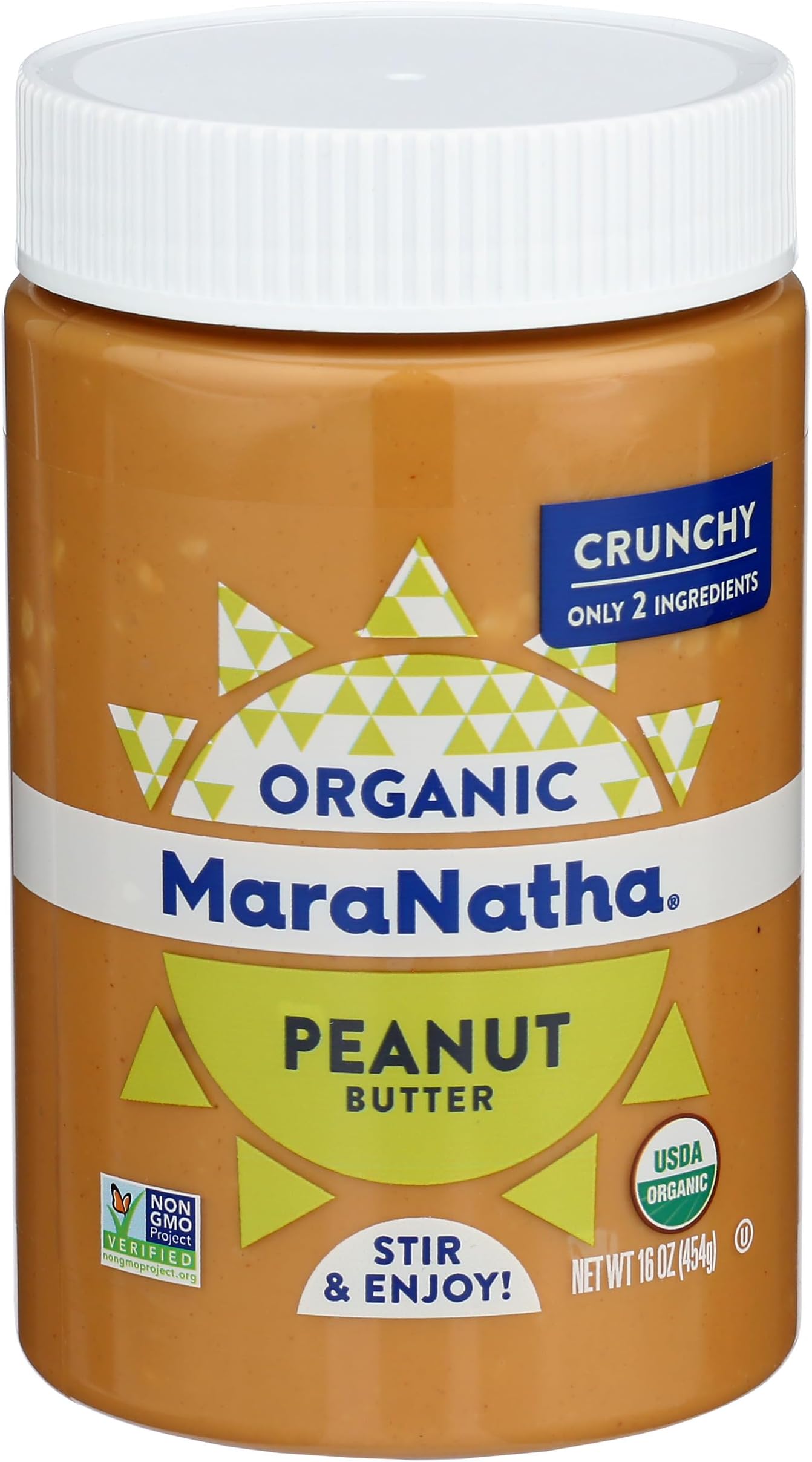 Organic Crunchy Peanut Butter, 16 Ounce Jar