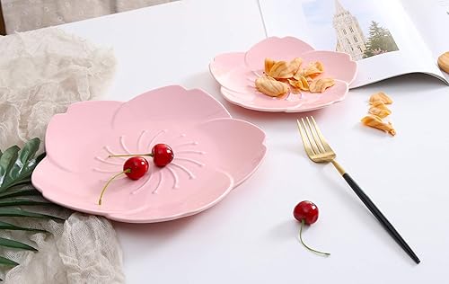 Miniatura 3 de Jusalpha Juego de platos de vajilla de 3 piezas Pink Cherry Blossom (blanco)