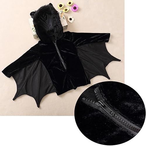 Miniatura 6 de Disfraz de murciélago para niños y niñas, disfraz de fiesta de Halloween