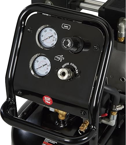 Miniatura 5 de NorthStar Compresor de aire eléctrico silencioso portátil, 1.5 HP, 26 galones, 4 SCFM  90 PSI