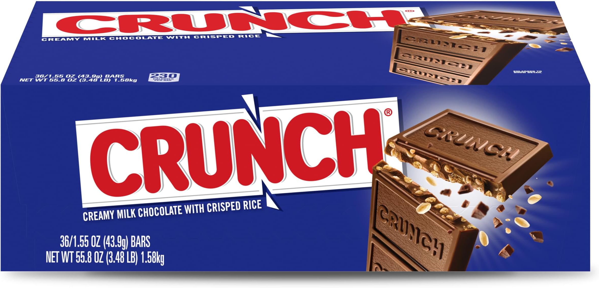Crunch Nestle Chocolate Single Candy Bars (Pack of 36)
