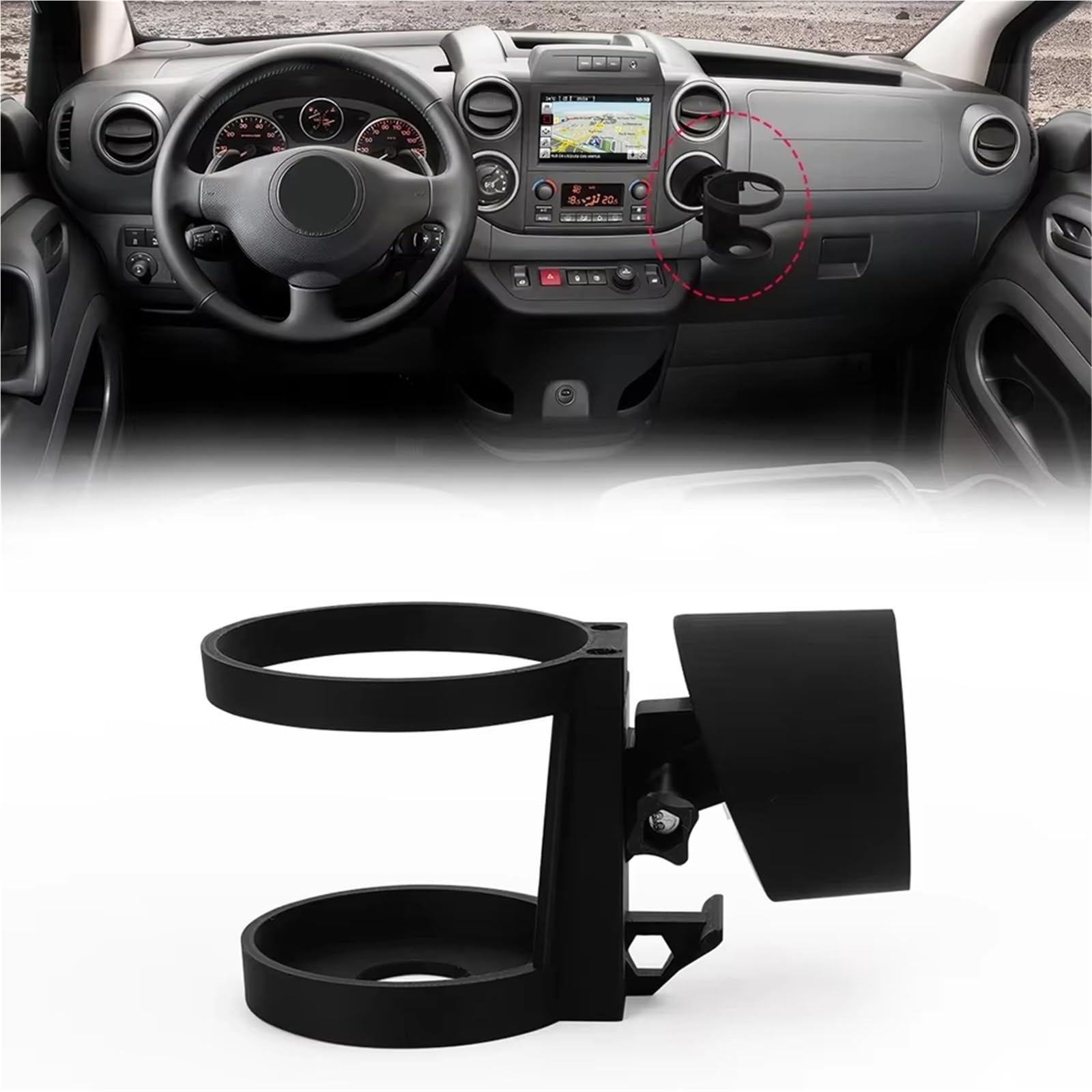 Compatibile con C&itroen Per Berlingo Per Multispace 1/2PCS Portabicchieri Da Caffè Portabicchieri Per Bevande Accessori Interni Automobilistici Parti Consolle Centrale | 2pcs