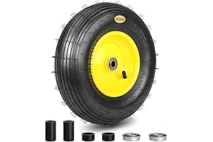 Premium 4.00-6 Replacement Wheelbarrow Tire Tube Kit