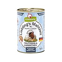 GranataPet Pasto preferito tacchino & coniglio Junior, 6 x 400 g