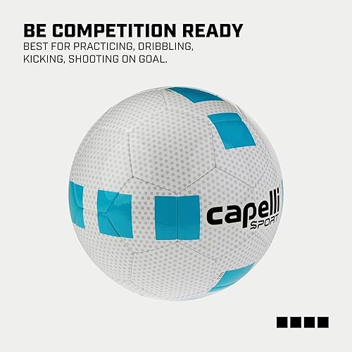 Miniatura 5 de Capelli Sport Soccer Ball, Fusion II Cubes Team Ball for Youth and Adult Players, Outdoor and Indoor Training
