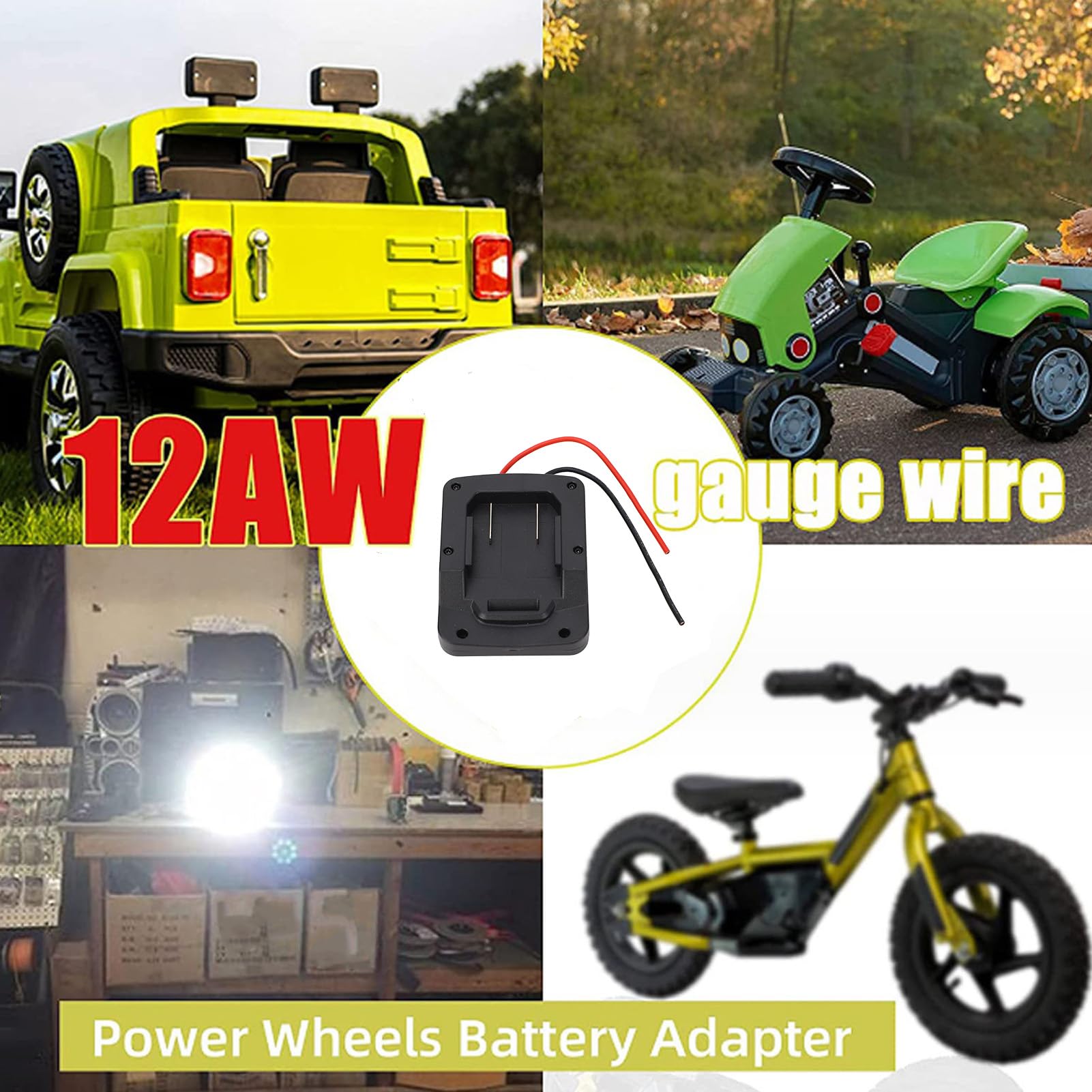 Adaptateur de Batterie D'outil électrique pour Batterie au Lithium Parkside X20V Team avec Une Large Application, Adaptateur Universel pour Batterie d'outils électriques