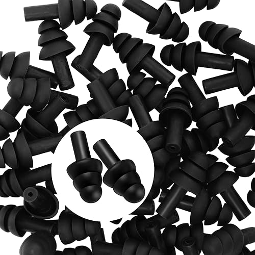 Miniatura 8 de TrelaCo 200 pares de tapones de silicona para los oídos, suaves, reutilizables, impermeables, para dormir, ruido, natación, protección auditiva,