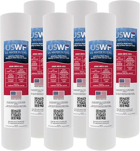 Cartucho de repuesto de sedimentos de polipropileno fundido de 10 micras, 10 pulgadas x 2.5 pulgadas, compatible con Pentek PD-10-934, Hydronix