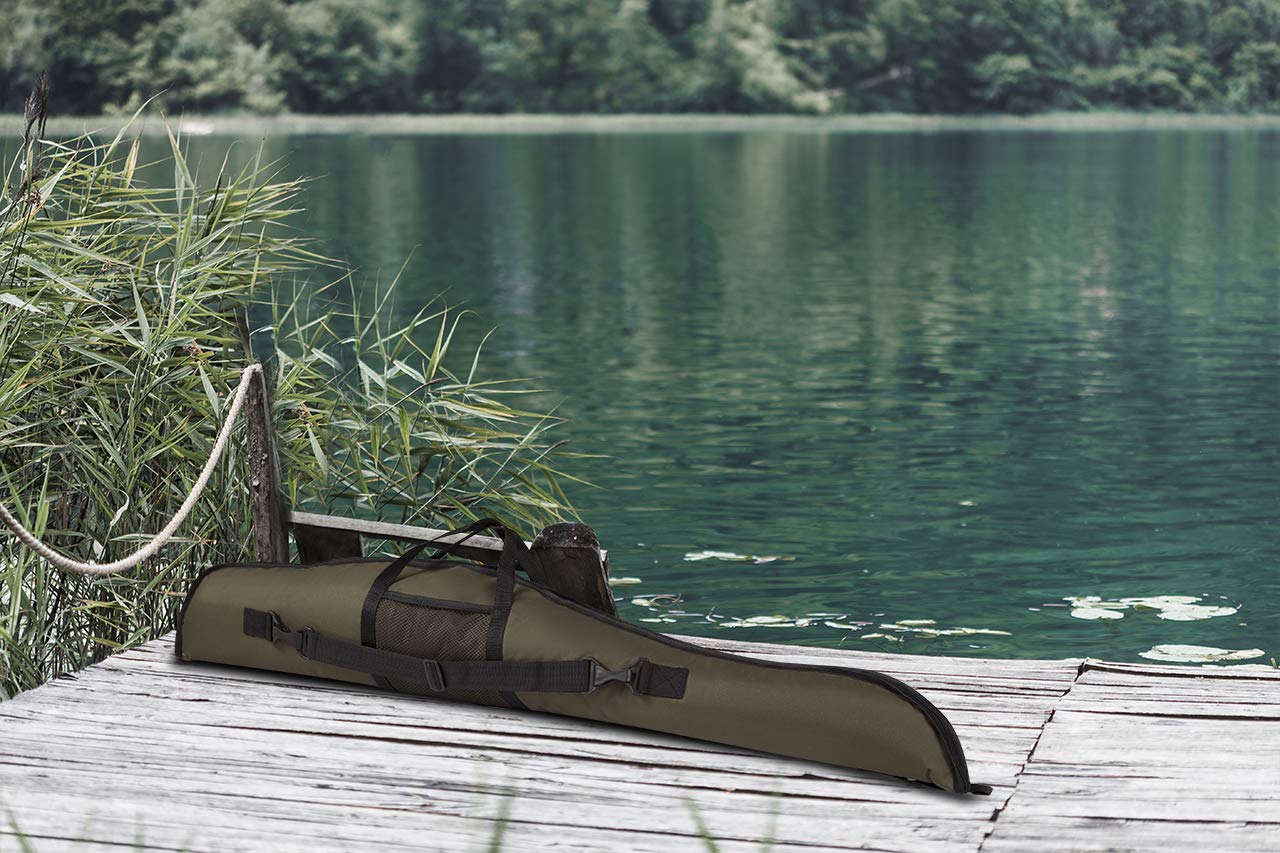 Funda para Armas Rifle Caza Escopeta Táctico Espuma 120 cm Verde
