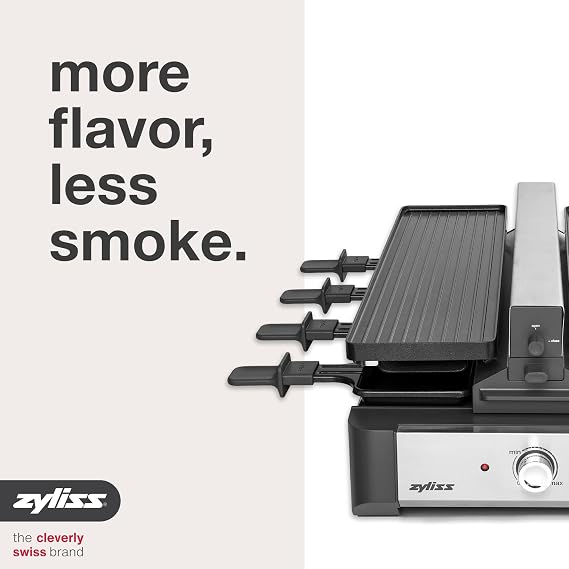 Swissmar Venti 8 Person Raclette Grill with Smoke Extractor