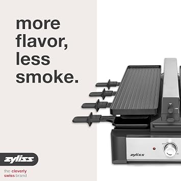 Swissmar Venti 8 Person Raclette Grill with Smoke Extractor