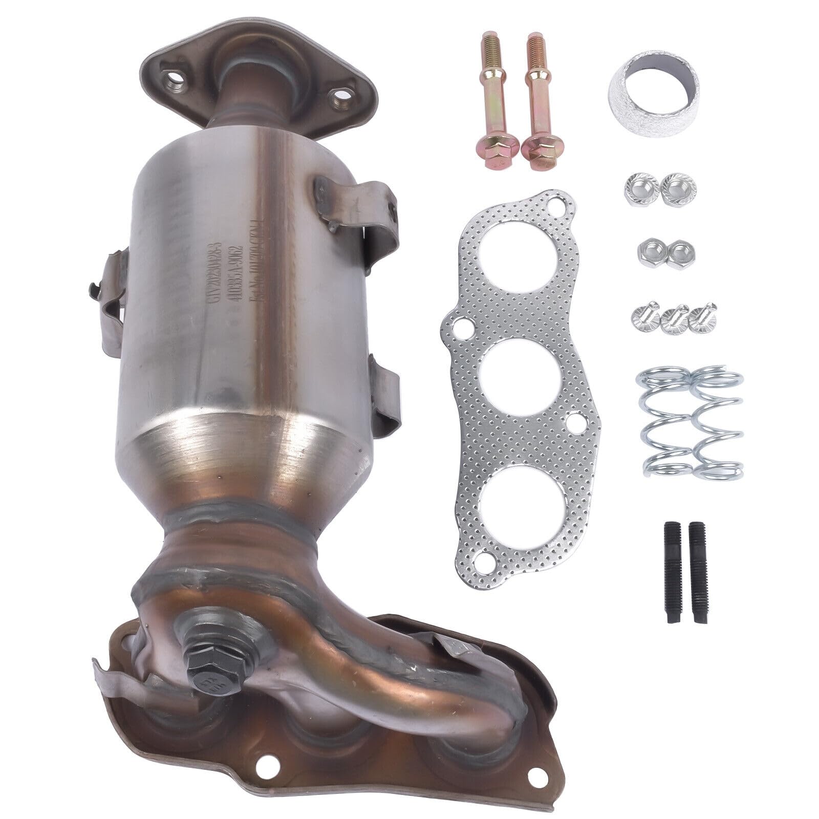 Convertidor catalítico con kit de montaje kit de sellado compatible con C1 (PM_, PN_) 1.0 107 (PM,PN) 1.0 2005-2014, reemplazo para 0342K0 0342K3 0342K8 0342L5 0342L3 1609158080