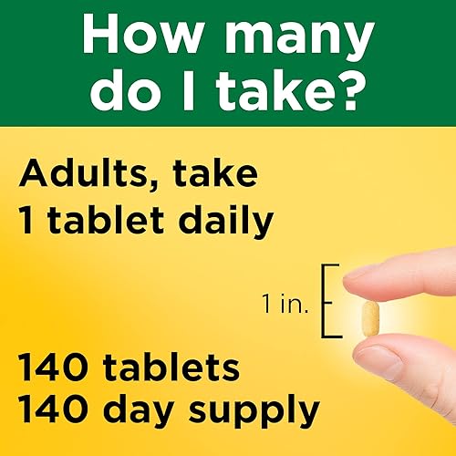 Miniatura 4 de Nature Made Complejo Super B con vitamina C y ácido fólico suplemento dietético para apoyo inmunológico 140 comprimidos suministro de 140 días