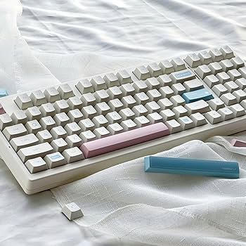 Amazon | Kaomoji ミルクホワイト キーキャップ オリジナル