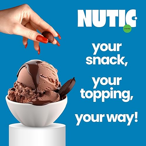 Miniatura 5 de Nutic Cacahuetes cubiertos de chocolate oscuro con sal marina  2 libras. Lujoso aperitivo gourmet ideal para los amantes del chocolate negro,