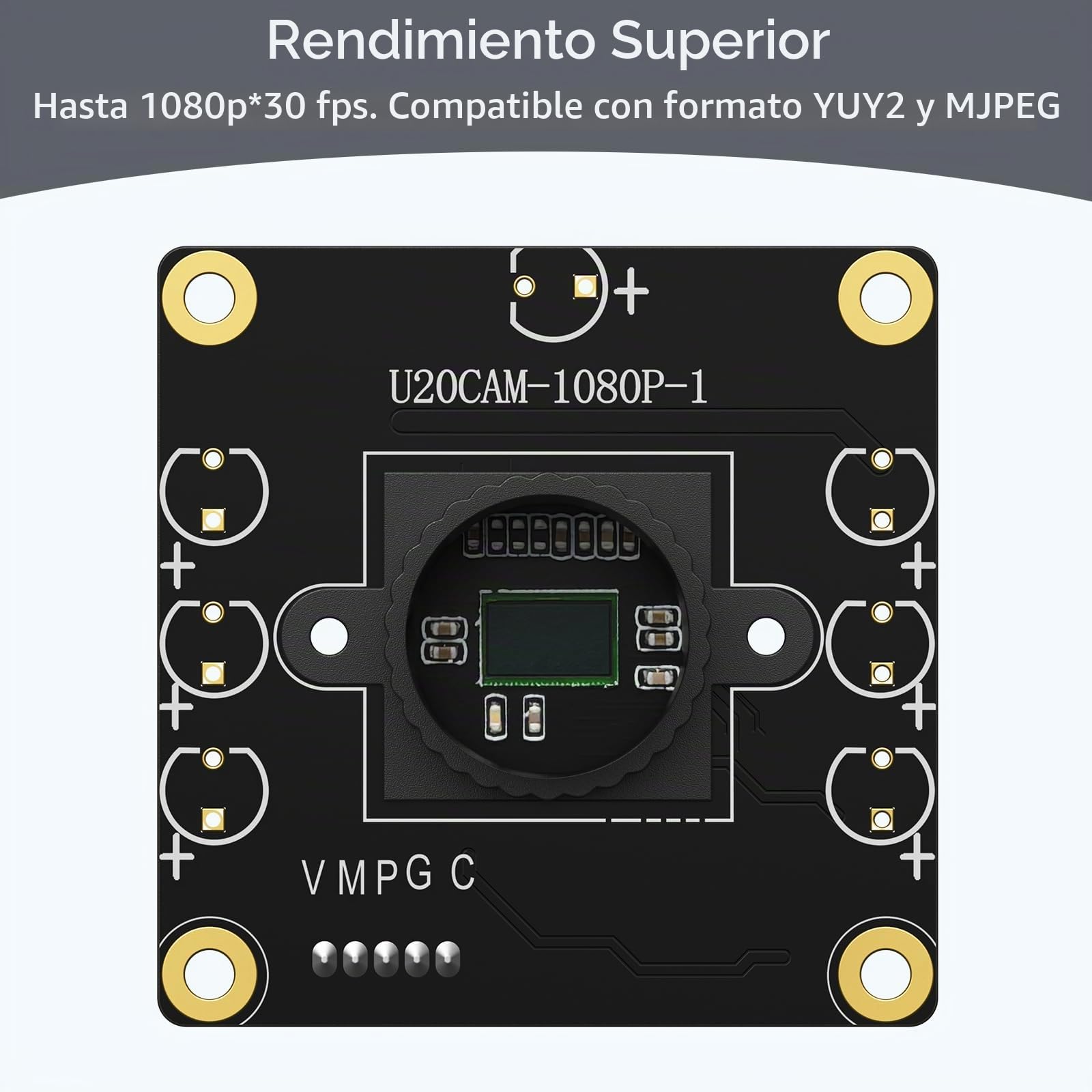 innomaker Cámara UVC 1080P USB 2.0, cámara gran angular de 130°, Plug & Play para PC, Raspberry Pi, Jetson Nano y SBC. Compatible con Windows, Linux, Android y Mac OS.