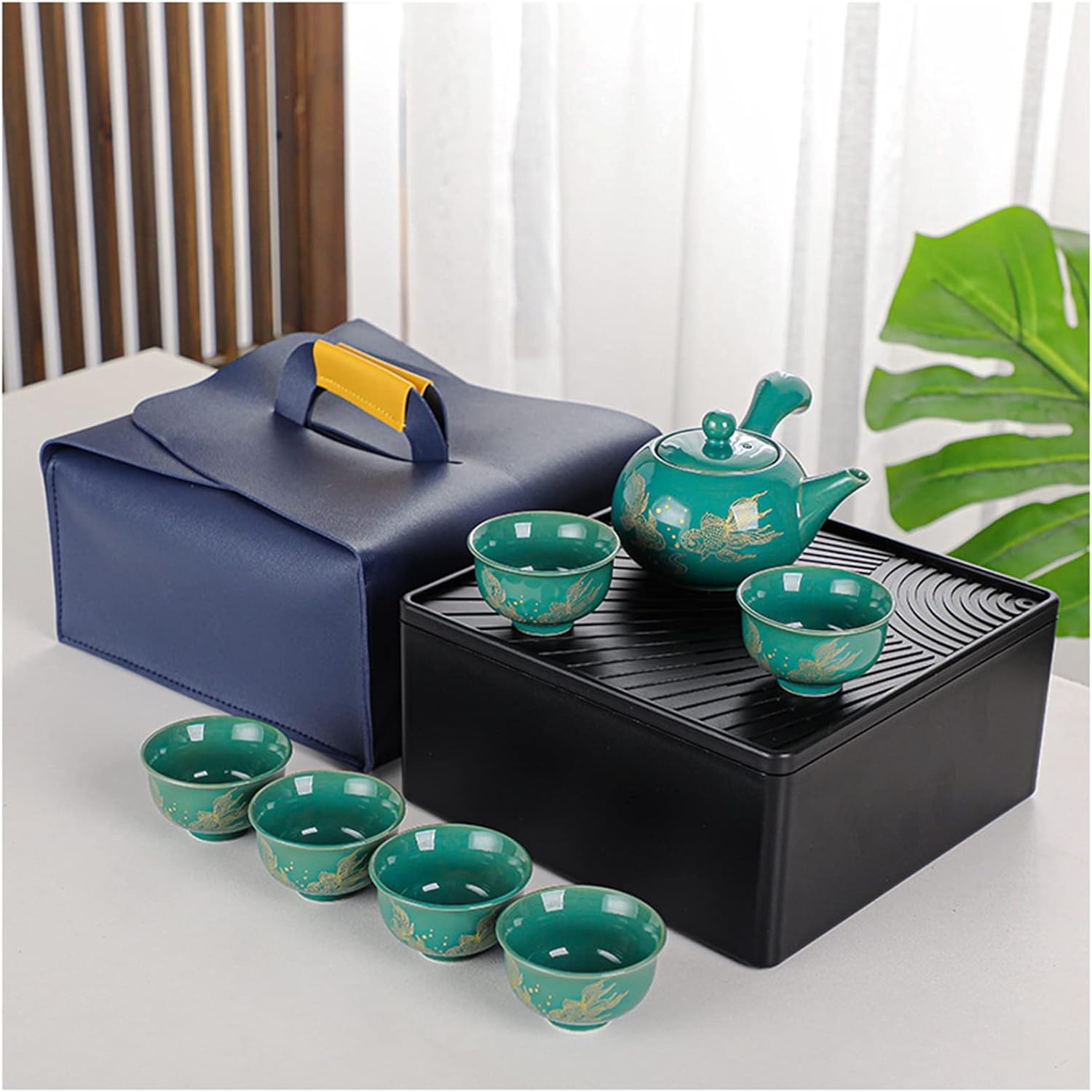 Tea Set, Tea Set, Tea Cup, Teapot Set, Portable Tea, Black