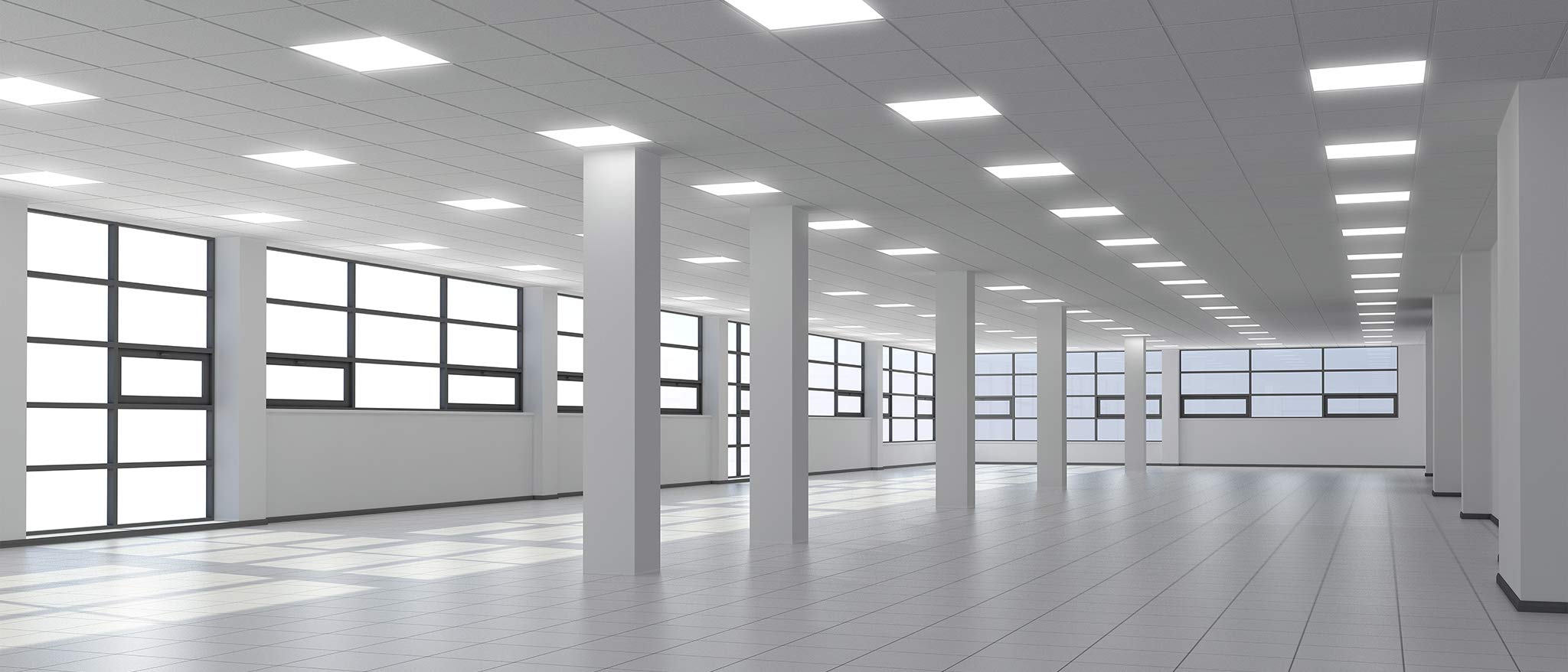 MUNDDY® - Pack de 2 Panel LED 60 x 60 cm, 50W, Blanco Frio 6500K,6500 lumenes Reales 595 x 595 x 33 mm,Driver Incluido, Empotrable para Techo Modular, Envio Urgente desde Madrid