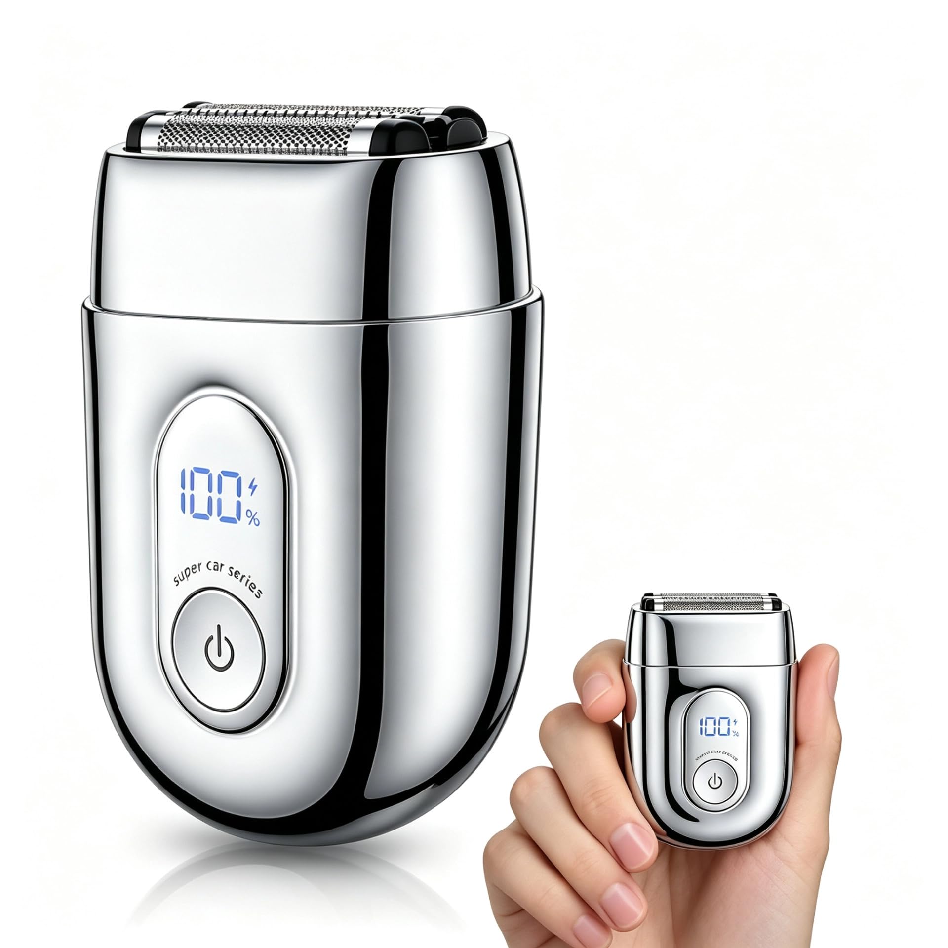 Electric Foil Shaver for Men Mini Travel Razor Portable