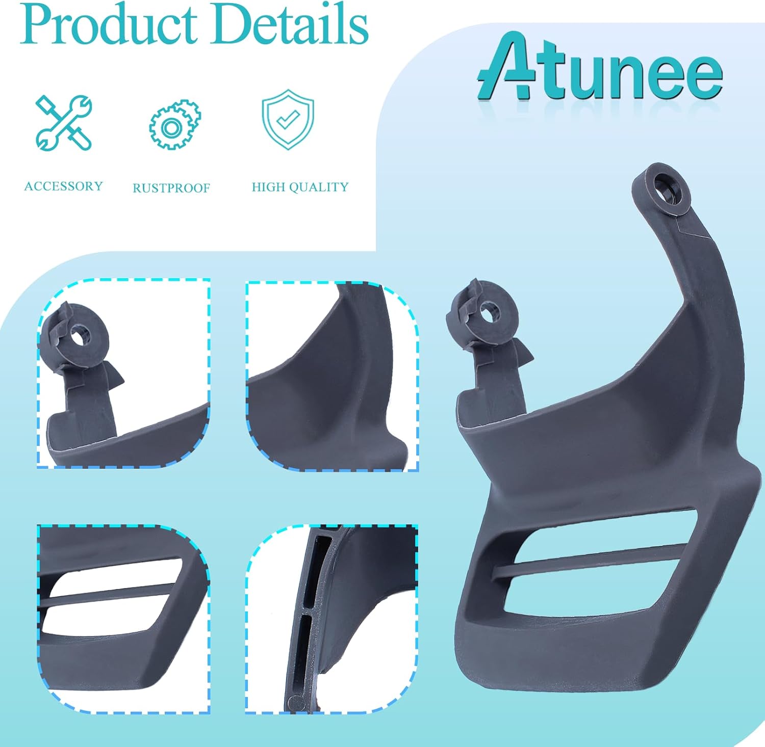 Chain Brake Handle for Husqvarna Chainsaw 445 450 450E 450 Rancher Parts with Carburetor Support Buffer Replace 544082601 50542270