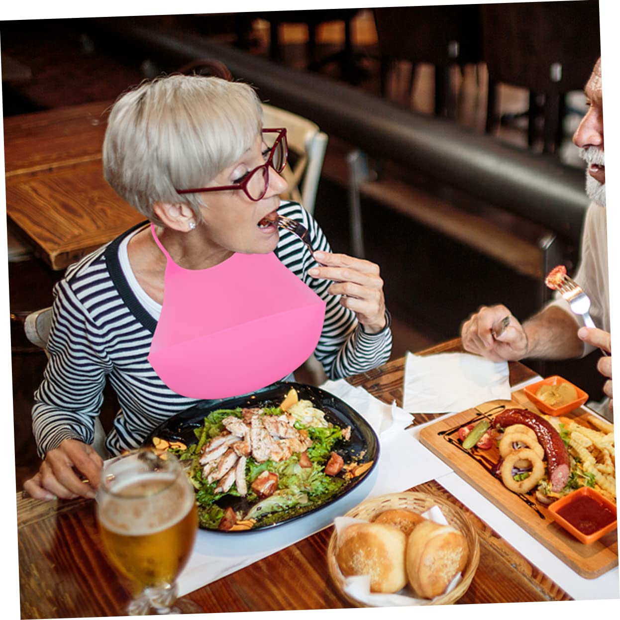 6 Stück Reisbeutel Für Erwachsene Lätzchen Kleidungsschutz Für Erwachsene Waschbares Lätzchen Für Erwachsene Bandana Lätzchen Für Kleinkinder Waschbare Lätzchen Für FRCOLOR