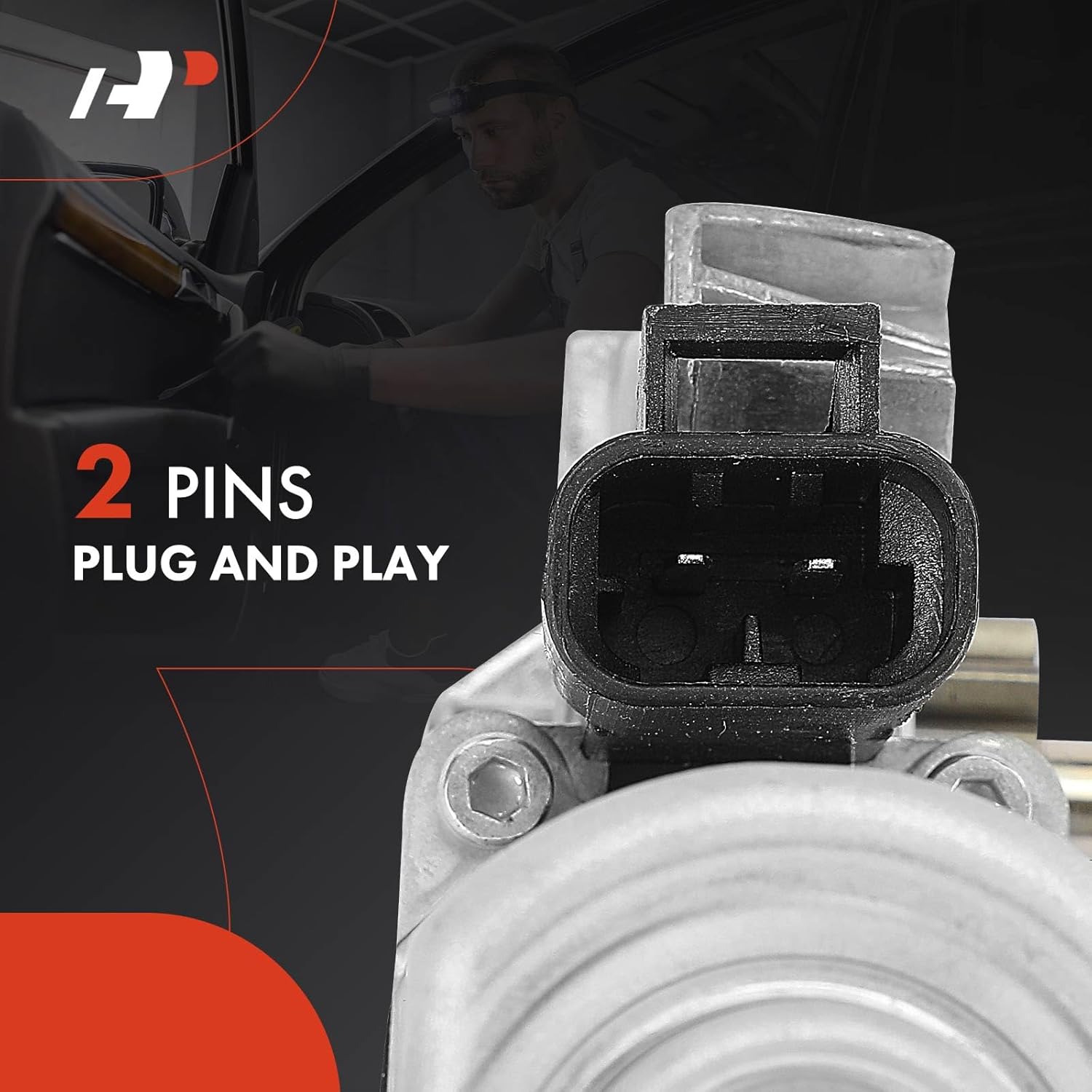 A-Premium Power Window Lift Motor Compatible with Buick Terraza & Chevrolet Malibu, Uplander & Oldsmobile Silhouette & Pontiac Montana, Without Anti-Clip Function