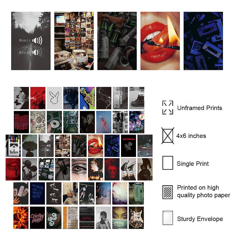 Lot De 50 Affiches De Cartes Postales - Peinture Décorative - Esthétique - Décoration De Chambre - Photo Murale