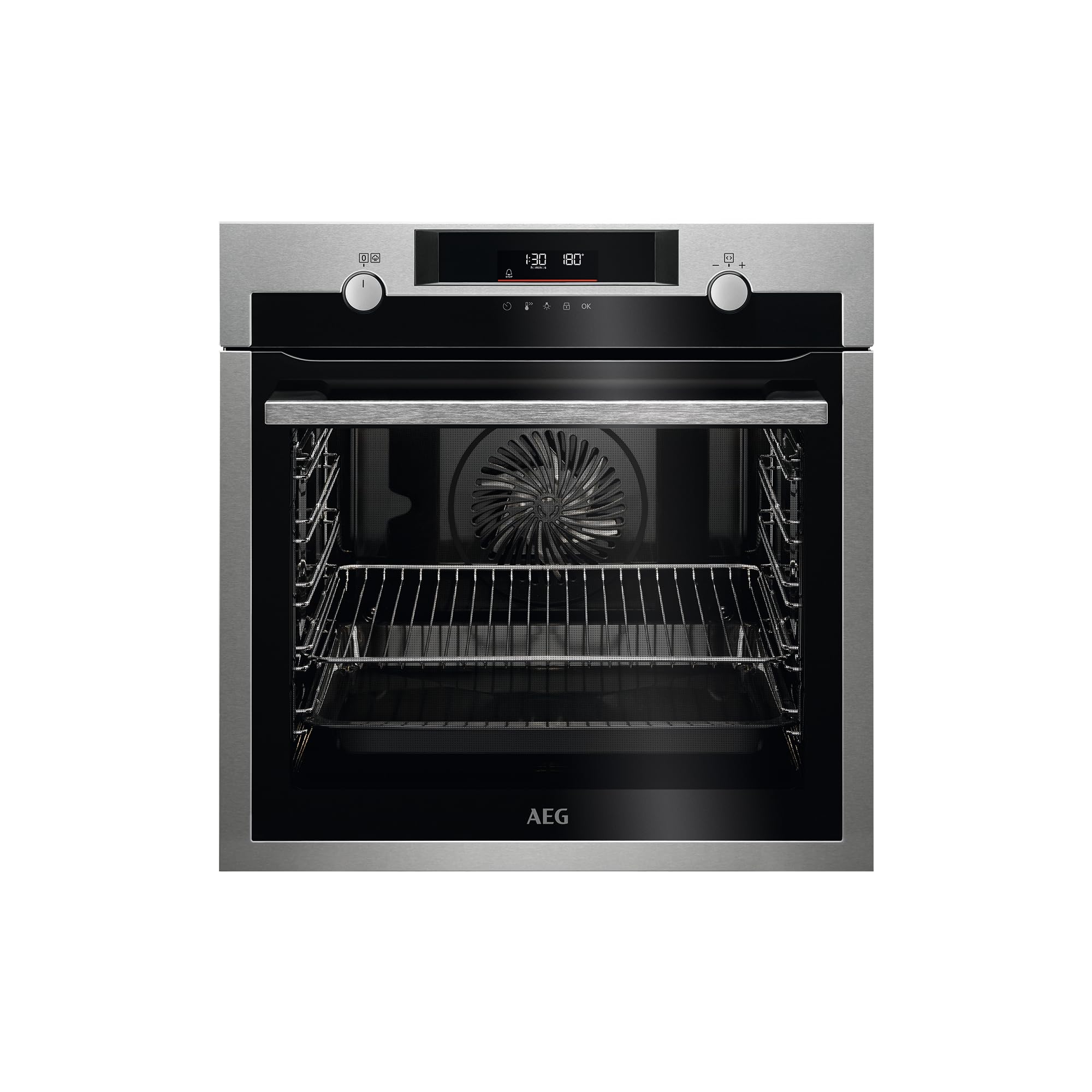 Aeg BPS555060M SteamBake Pyrolytic Multifunction oven with EXPlore retractable rotary controls