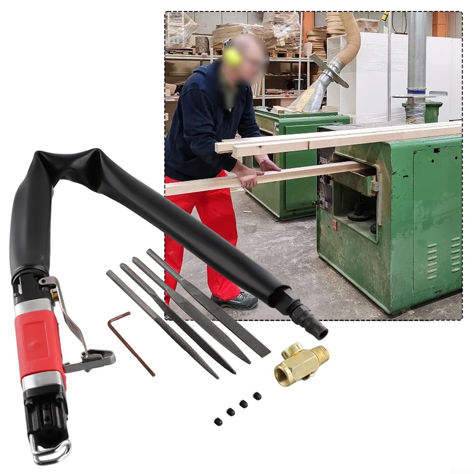 Pneumatische Feile AF-5 mit 7800 U/min für Metall