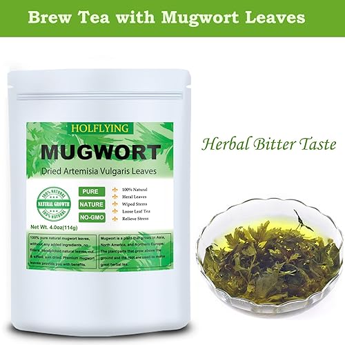 Miniatura 5 de Hojas de Mugwort secas, 7.0oz (200g), hoja de Mugwort, Artemisia Natural Vulgaris Hierba Suelta Hojas de Hierba