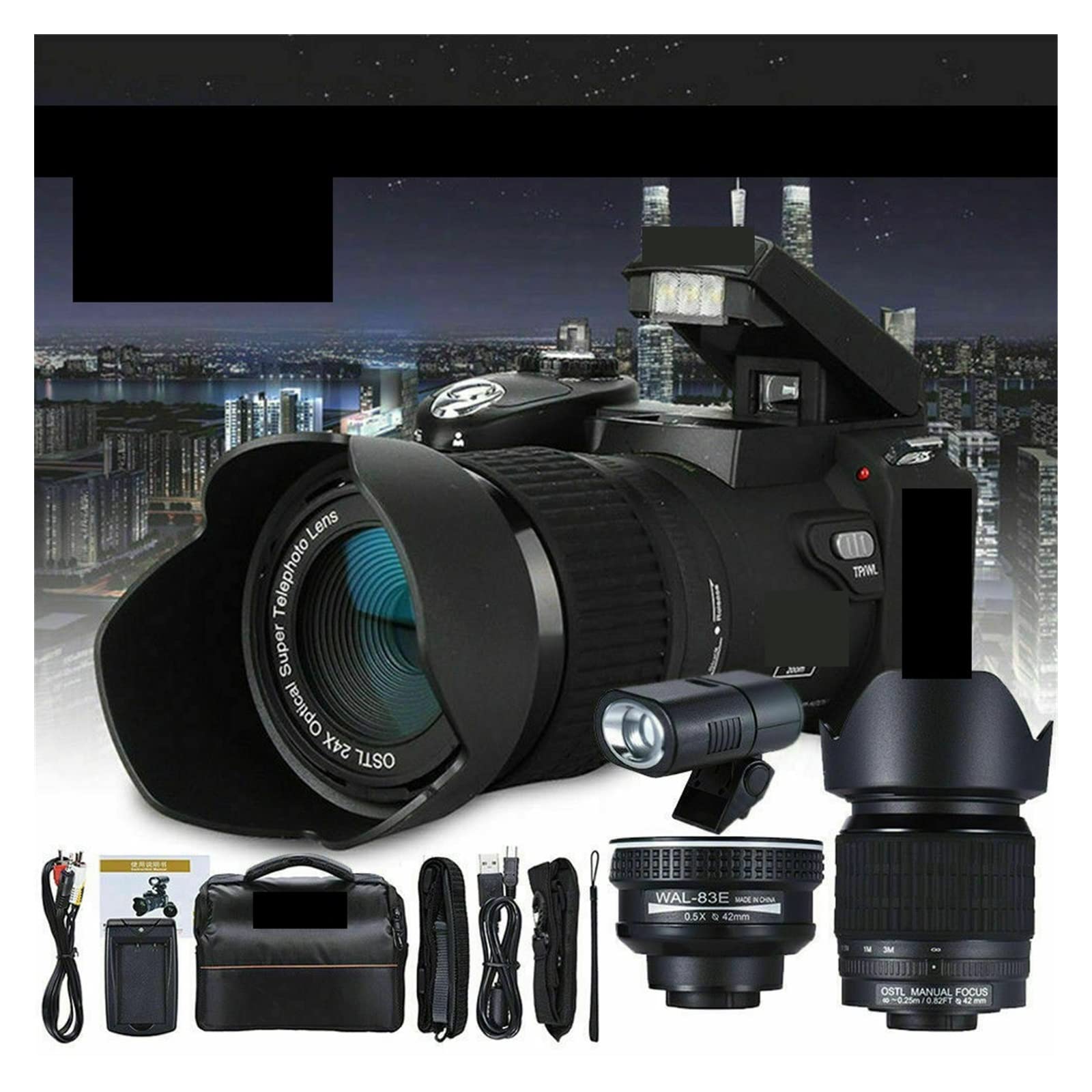 d*3様 【値下げ】デジカメ フィルムカメラ ビデオカメラ 双眼鏡 23点 動作 Amazon.co.jp: ビデオカメラ 33MP デジタルカメラ 0.5X 広角レンズ 24X