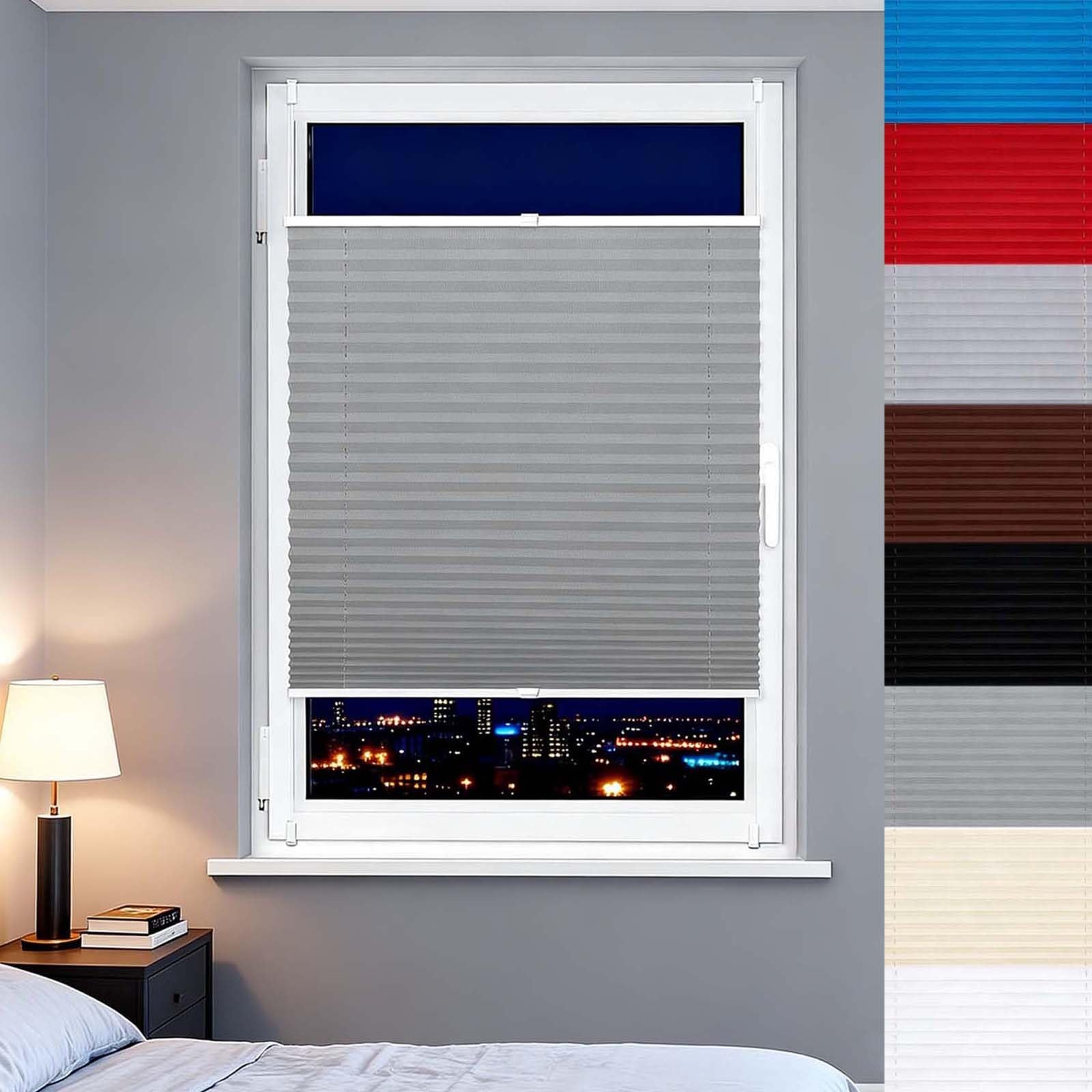 Store plissé occultant 45x130 cm pour créer une ambiance sereine au salon