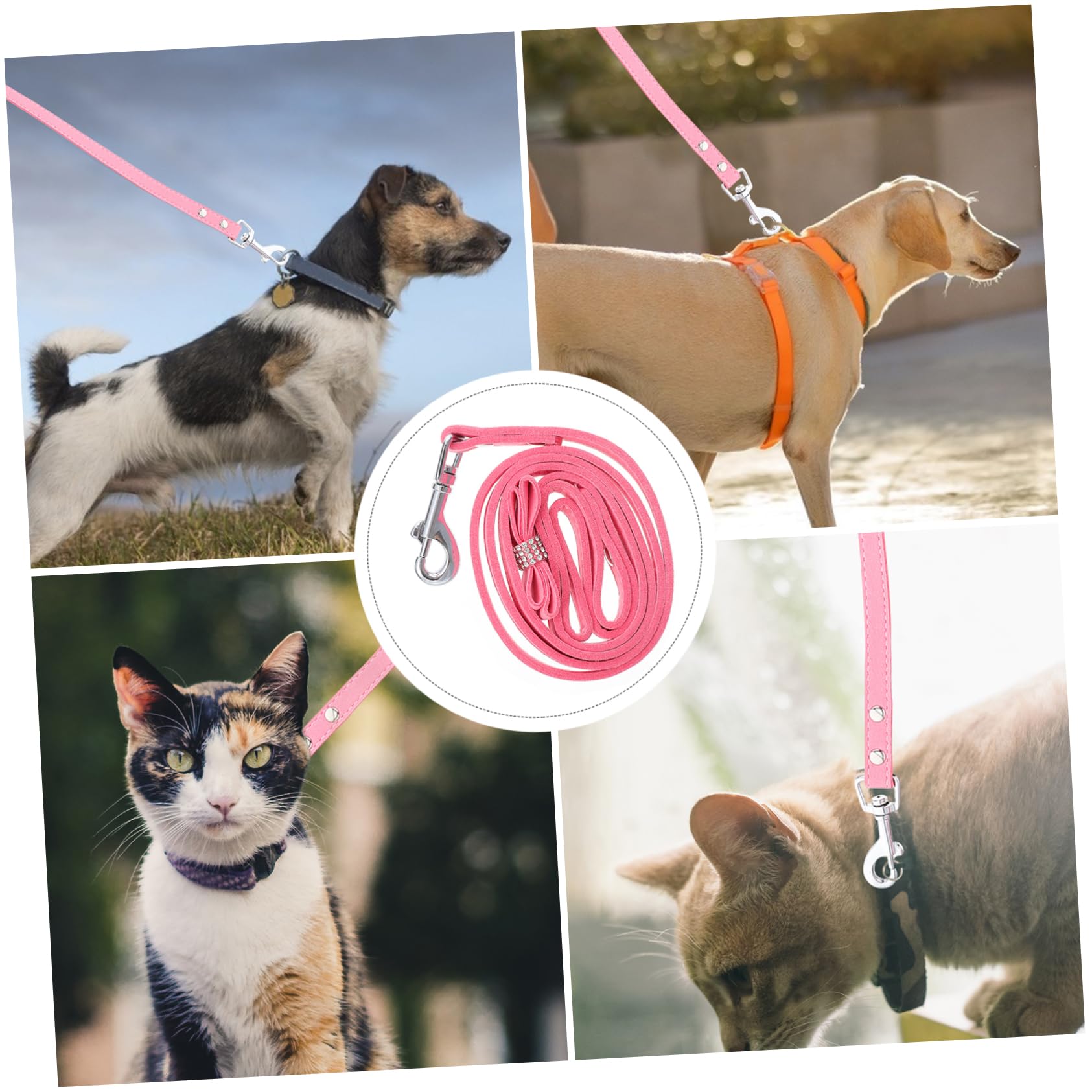 Toddmomy Dog Leash for Puppy Training Retractable Leashes No Pull Harness Cat Pulling Rope Pet Supplies