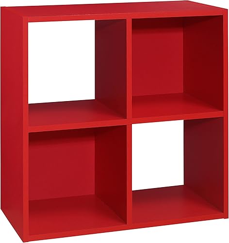 Miniatura 2 de KB Designs - Organizadores de almacenamiento de juguetes de 4 cubos, estantería para niños y estantería para dormitorio, sala de juegos, guardería