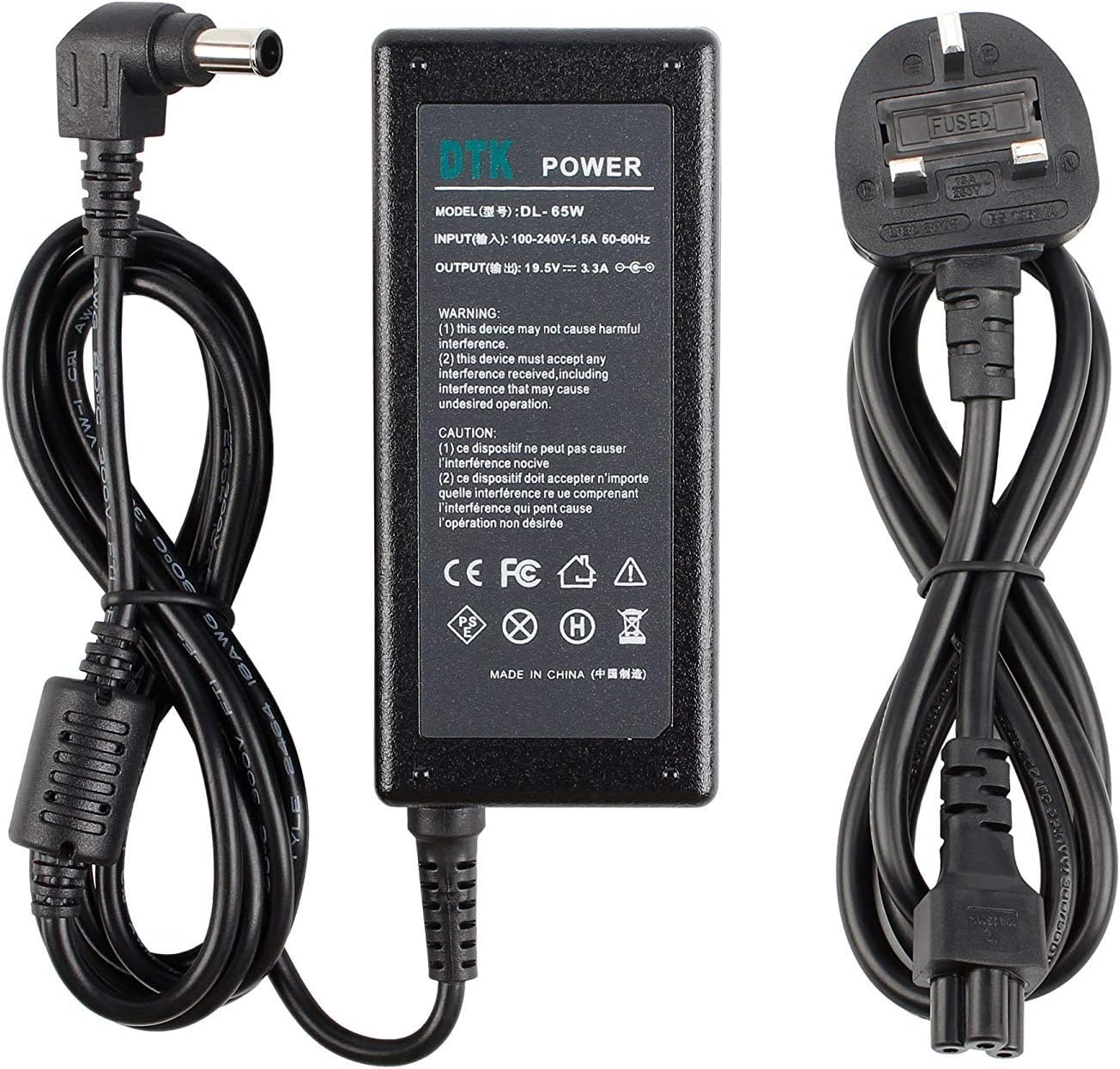 19.5V 3.3A 65W Laptop Charger for SONY Notebook Computer PC Power Cord Supply Lead AC Adapter VAIO PCG VGN SVE SVS SVT VPC Series Connector:6.5 X 4.4mm