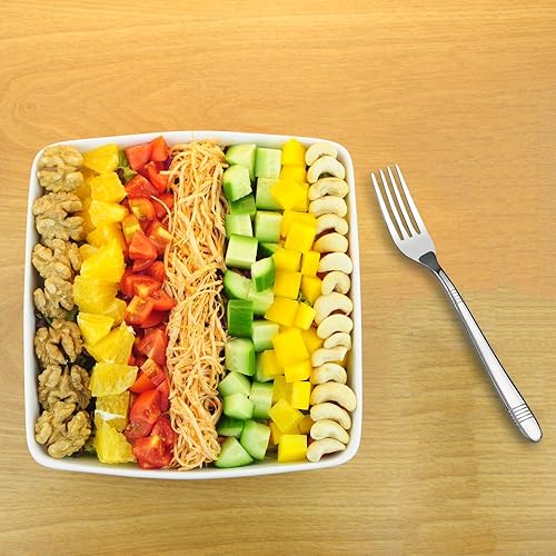 Miniatura 4 de Begale Tenedores de postre de acero inoxidable de 12 piezas, 6.8 pulgadas