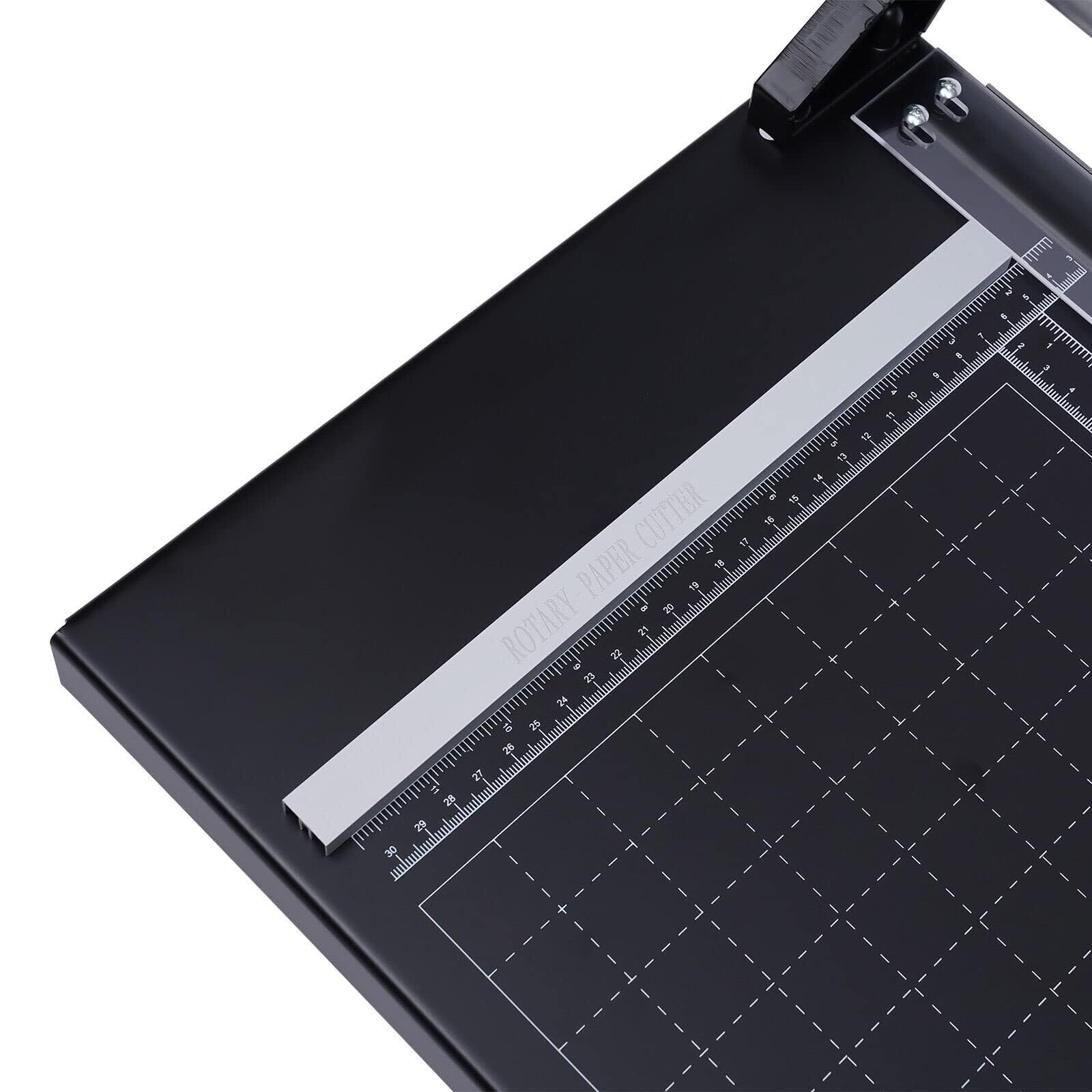 Taglierina per carta da 61 cm per A3, A4 e A5, in metallo, rotante, grande, manuale, affilata, con righello di posizionamento magnetico con mobilità