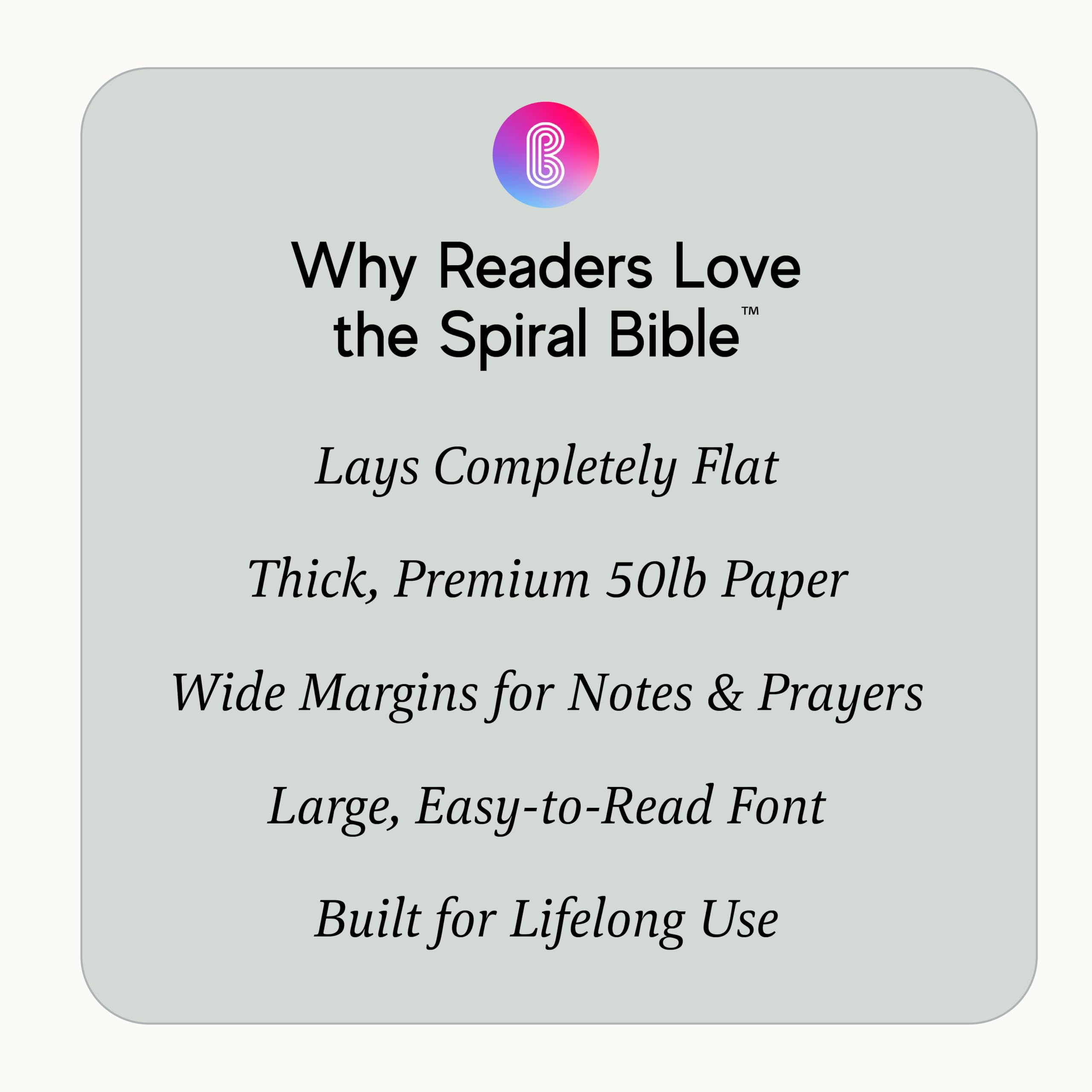 Official Spiral Bible The Bible in a Year | Studio biblico guidato di 52 settimane e piano di lettura giornaliero | Compagno spirituale e diario per adulti e adolescenti | Taccuino 21,6 x 27,9 cm |